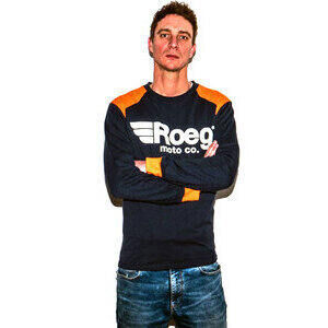 Felpa ROEG Ricky blu/arancione