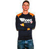Felpa ROEG Ricky blu/arancione