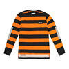 Felpa ROEG Jeff righe nero/arancione