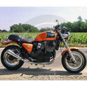 Auspuff Schalldämpfer Triumph Thunderbird 900 Sport Mass Cafe Racer paar
