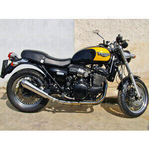 Coppia finali di scarico per Triumph Thunderbird 900 Mass Cafe Racer inox