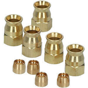 Dado tubi freno aeronautici Allegri completo kit 5pz oro