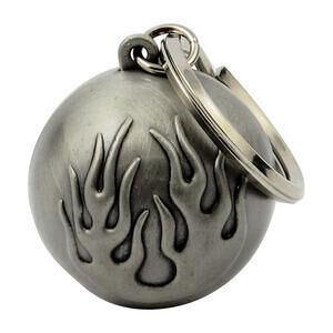Motorcycle keychain Ryder Ball Flames