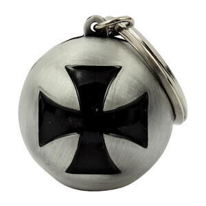 Motorcycle keychain Ryder Ball Maltese Cross