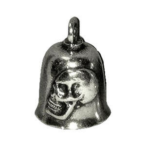 Portachiavi moto campanella portafortuna Skull set 3pz
