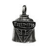 Portachiavi moto campanella portafortuna Triumph set 3pz