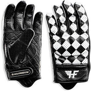 Guanti moto Holy Freedom Bullit nero/bianco