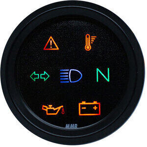 Control lights unit MMB body black dial black
