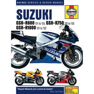 Manual de taller Suzuki GSX-R \'00-\'03