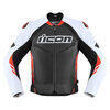 Giacca moto Icon Hypersport2 Prime nero/bianco/rosso