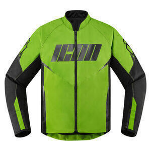 Giacca moto Icon Hooligan verde