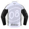 Giacca moto Icon Hooligan bianco - Foto 8