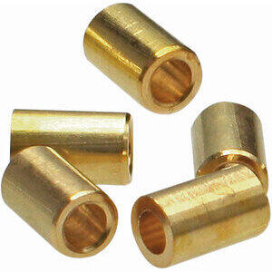Cable locking nipple to weld throttle 3x4mm brass set 10pc