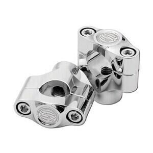 Coppia riser manubrio 25.4mm Roland Sands rialzo 38mm cromo
