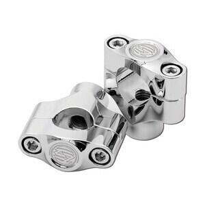 Coppia riser manubrio 25.4mm Roland Sands rialzo 38mm cromo