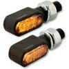 Coppia frecce led Highsider Bronx mini nero opaco fumè - Foto 4