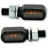 Coppia frecce led Highsider Bronx mini nero opaco fumè - Foto 2