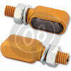 Coppia frecce led Highsider Bronx mini oro fumè - Foto 2