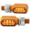 Coppia frecce led Highsider Bronx mini oro fumè