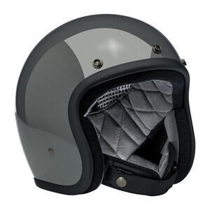Casco moto aperto Biltwell Bonanza grigio scuro lucido