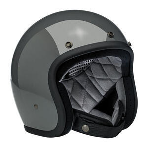 Casco moto aperto Biltwell Bonanza grigio scuro lucido