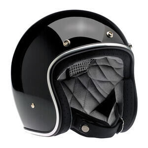 Casco moto aperto Biltwell Bonanza nero lucido