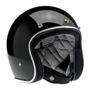 Casco moto aperto Biltwell Bonanza nero lucido