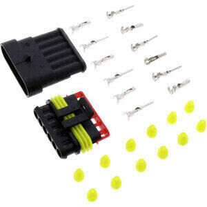 Electrical cable connector housing 6 pin SuperSeal kit complete