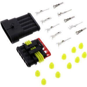 Electrical cable connector housing 5 pin SuperSeal kit complete