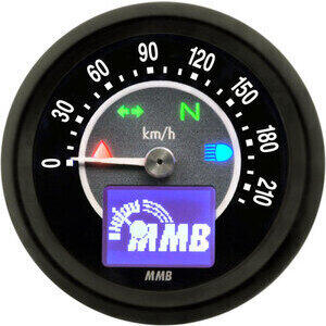 Contachilometri elettronico MMB Target corpo nero fondo nero