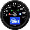 Contachilometri elettronico MMB Basic corpo nero fondo nero