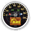 Contachilometri elettronico MMB Basic corpo cromo fondo nero - Foto 2