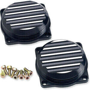 Coperchio carburatori per Triumph Bonneville 900 i.e. Joker Machine nero coppia