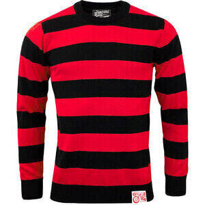 Felpa 13 1/2 Outlaw righe nero/rosso