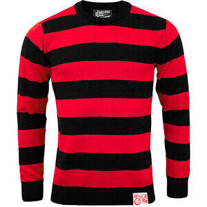 Felpa 13 1/2 Outlaw righe nero/rosso