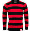 Felpa 13 1/2 Outlaw righe nero/rosso