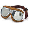 Maschera moto Bandit Classic marrone lenti specchio