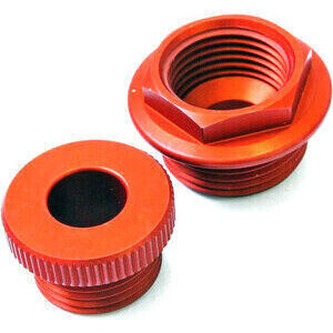 Passacavo alternatore per Ducati Monster alluminio rosso