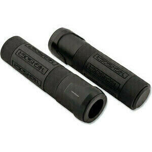 Coppia manopole Highsider Akron 22mm forate nero