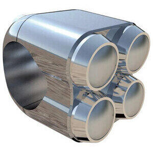 Pulsantiera Motone 22mm 4 Push Button cromo