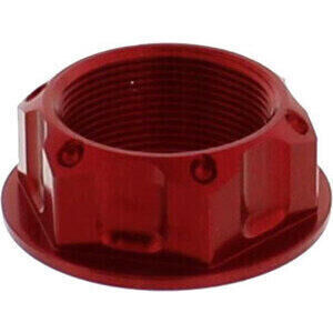 Dado cannotto di sterzo M33x1 alluminio JMP rosso