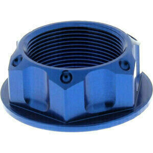 Dado cannotto di sterzo M22x1 alluminio JMP lavorato blu