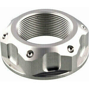 Dado cannotto di sterzo M25x1 alluminio Pro Bolt lavorato grigio