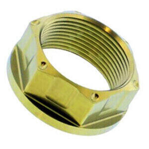 Achsmutter M25x1.5 Schlüssel 28mm Titan gold