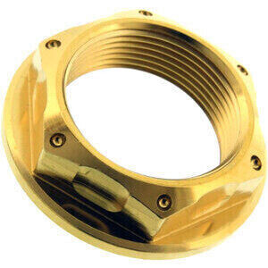 Achsmutter M25x1.25 Edelstahl gold