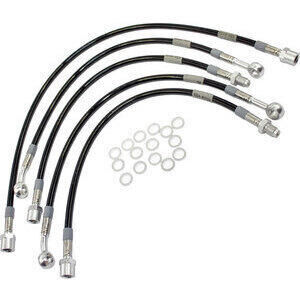 Aeronautical brake hose kit Moto Guzzi 750 S3 complete black