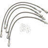 Kit tubi freno aeronautici per Moto Guzzi 750 S3 completo grigio