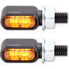 Coppia frecce led Highsider Bronx mini titanio fumè