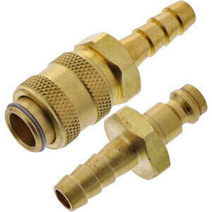 Racor para manguera de combustible 6mm desconexión rápida válvula simple latón