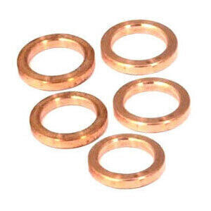 Ron­della tenuta cir­cuito o­lio 14x20x1.5mm rame set 5pz